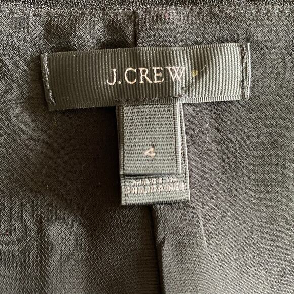 J Crew Sequin Bow Tank Top Shell Sz 4 Black Purple Holiday Top Minimalist - Picture 3 of 14